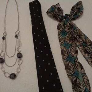 RETRO TIE SCARF BEADS LOT